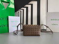 Bottega Veneta Mini Loop Camera Cross-Body Bag 680254 Coffee Lambskin