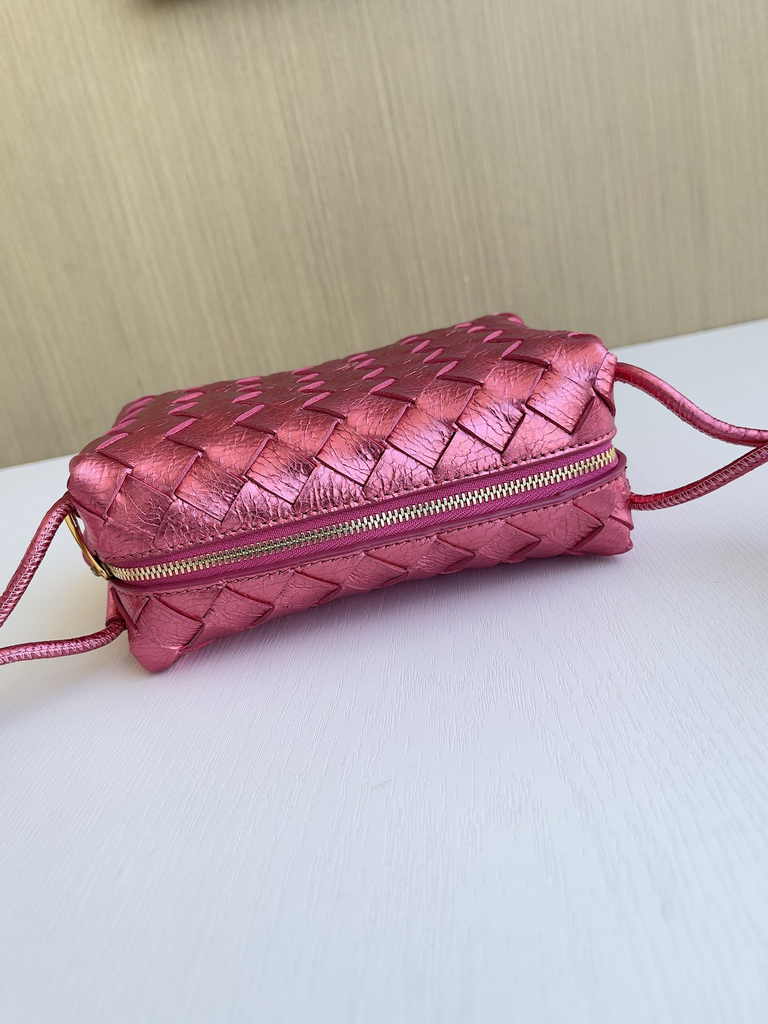 Bottega Veneta Mini Loop Camera Cross-Body Bag 680254 Plum