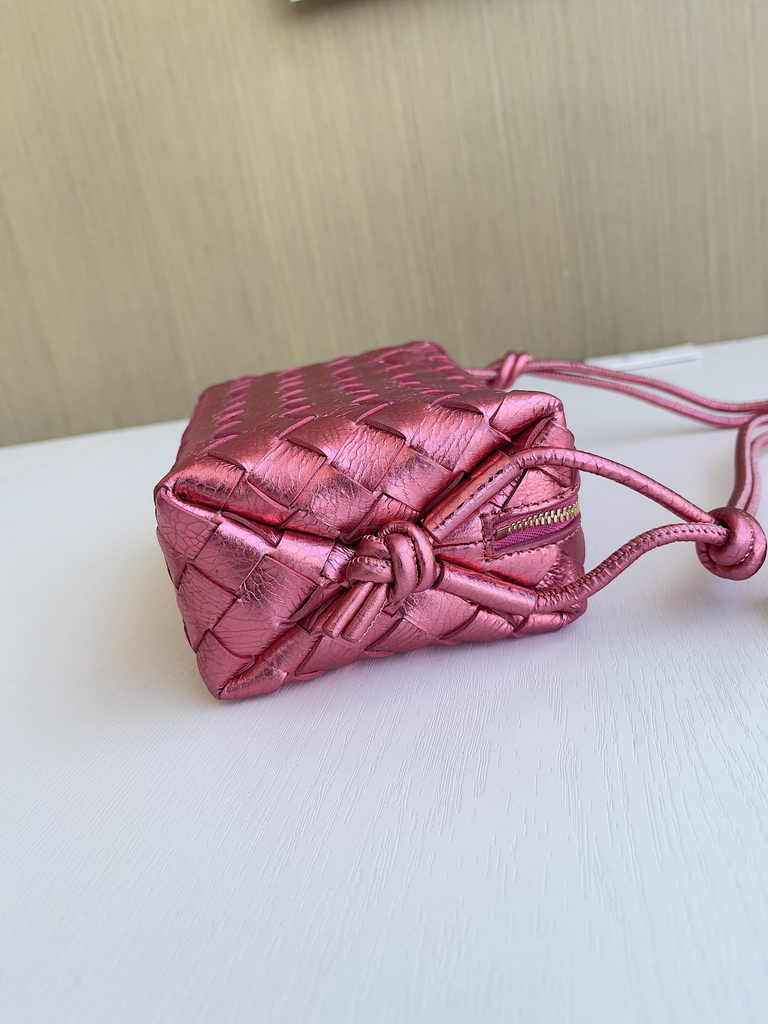 Bottega Veneta Mini Loop Camera Cross-Body Bag 680254 Plum