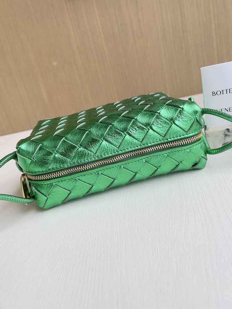 Bottega Veneta Mini Loop Camera Cross-Body Bag 680254 Green