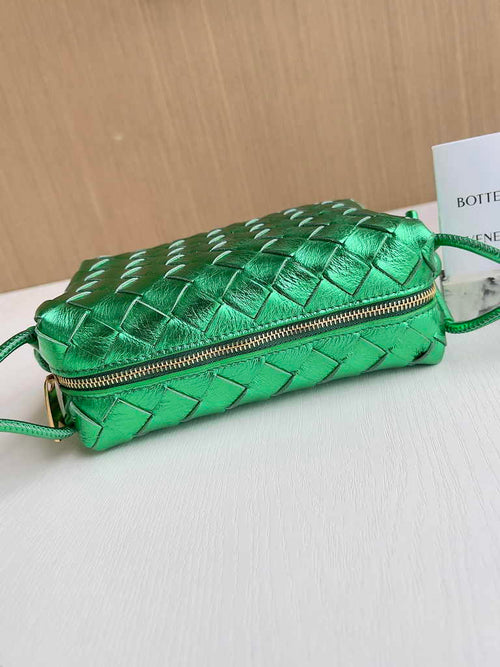 Bottega Veneta Mini Loop Camera Cross-Body Bag 680254 Green