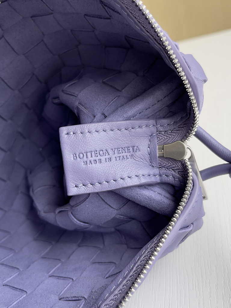Bottega Veneta Mini Loop Camera Cross-Body Bag 680254 Purple Lambskin