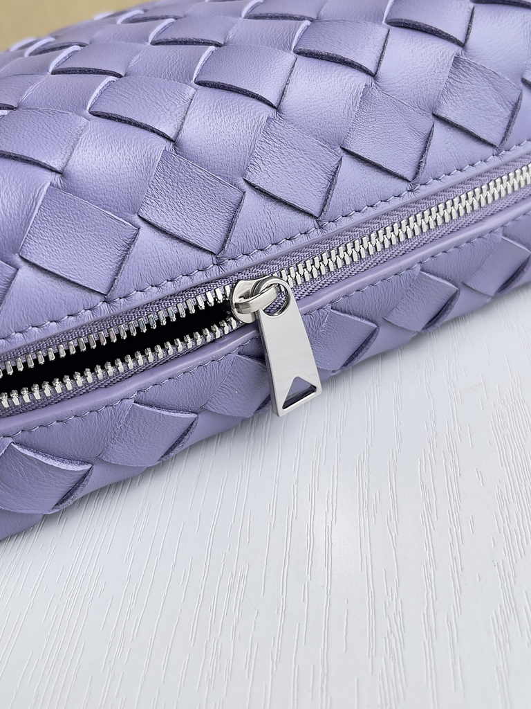 Bottega Veneta Mini Loop Camera Cross-Body Bag 680254 Purple Lambskin