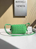 Bottega Veneta Mini Loop Camera Cross-Body Bag 680254 Green Lambskin