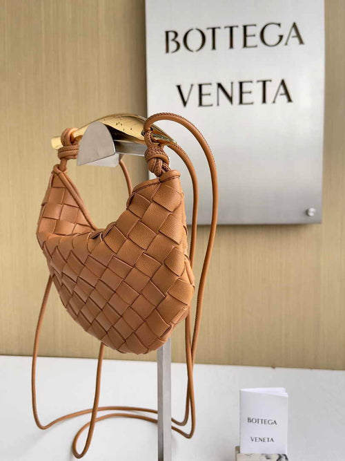 Bottega Veneta Mini Sardine 744267 Lambskin Brown