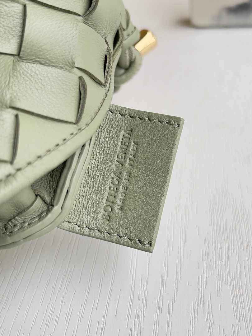 Bottega Veneta Mini Sardine 744267 Lambskin Light Green
