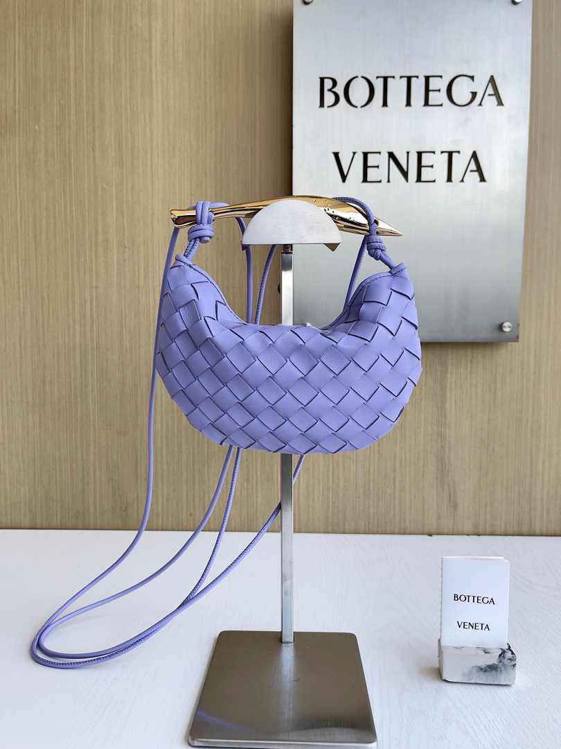 Bottega Veneta Mini Sardine 744267 Lambskin Purple