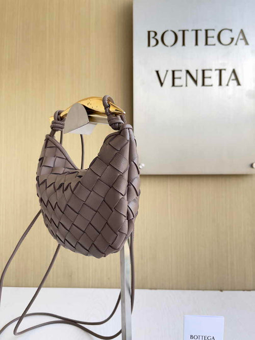 Bottega Veneta Mini Sardine 744267 Lambskin Khaki