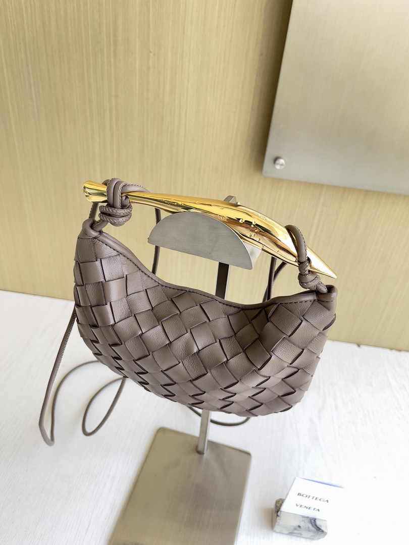 Bottega Veneta Mini Sardine 744267 Lambskin Khaki
