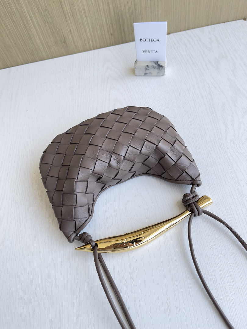 Bottega Veneta Mini Sardine 744267 Lambskin Khaki