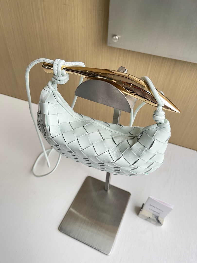 Bottega Veneta Mini Sardine 744267 Lambskin Light Blue