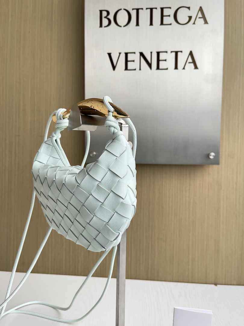 Bottega Veneta Mini Sardine 744267 Lambskin Light Blue