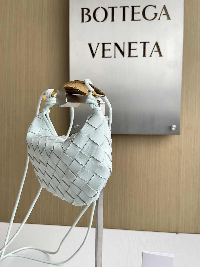 Bottega Veneta Mini Sardine 744267 Lambskin Light Blue
