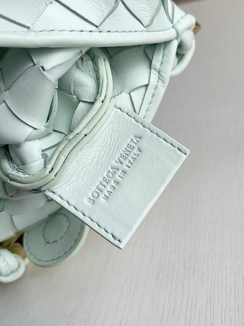Bottega Veneta Mini Sardine 744267 Lambskin Light Blue