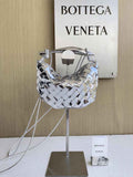 Bottega Veneta Mini Sardine 744267 Lambskin Silver