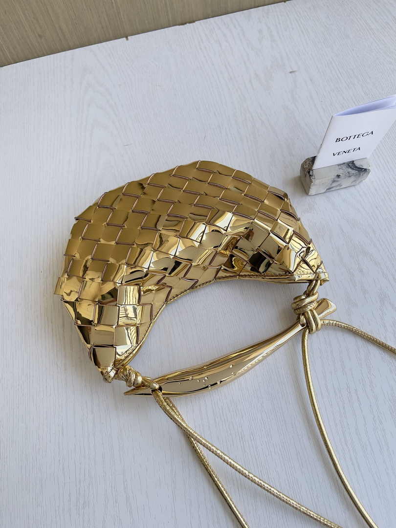 Bottega Veneta Mini Sardine 744267 Lambskin Gold