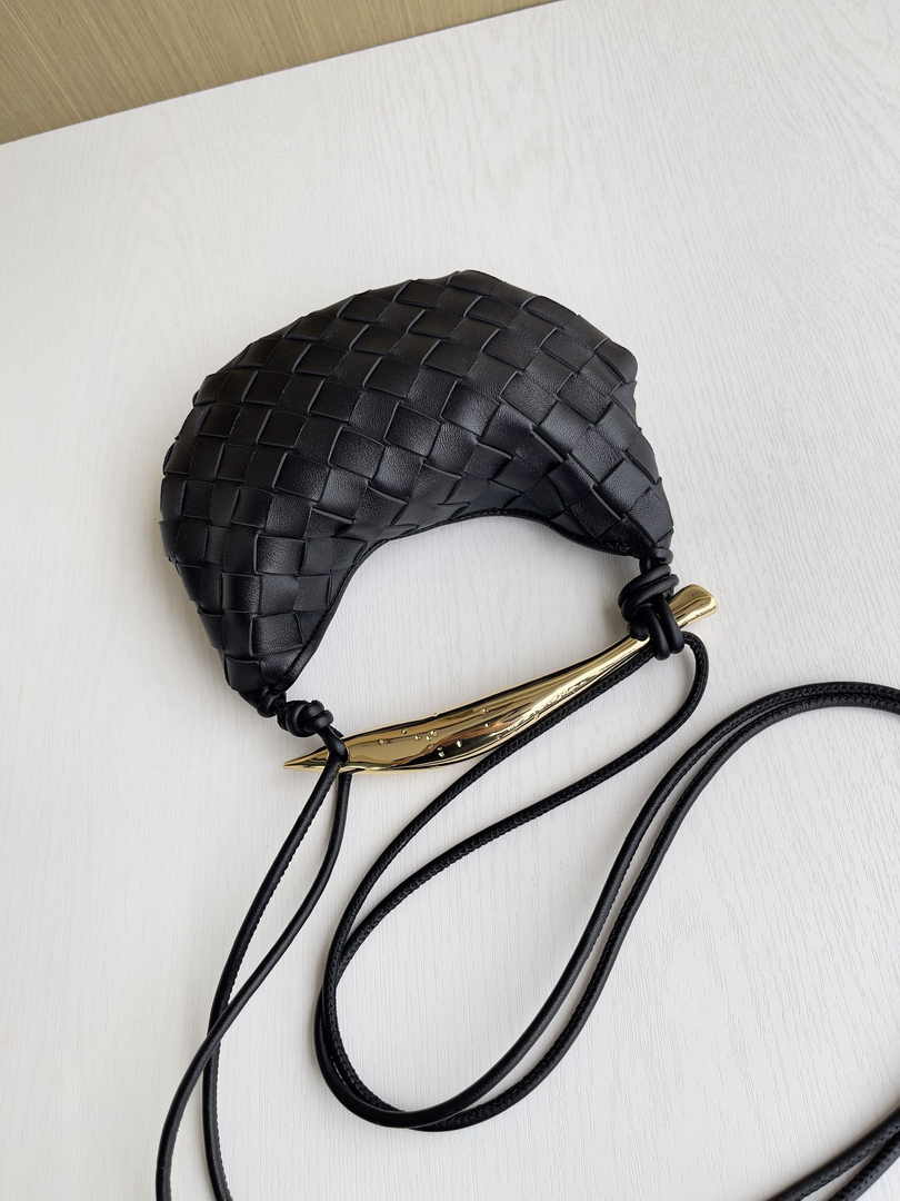 Bottega Veneta Mini Sardine 744267 Lambskin Black