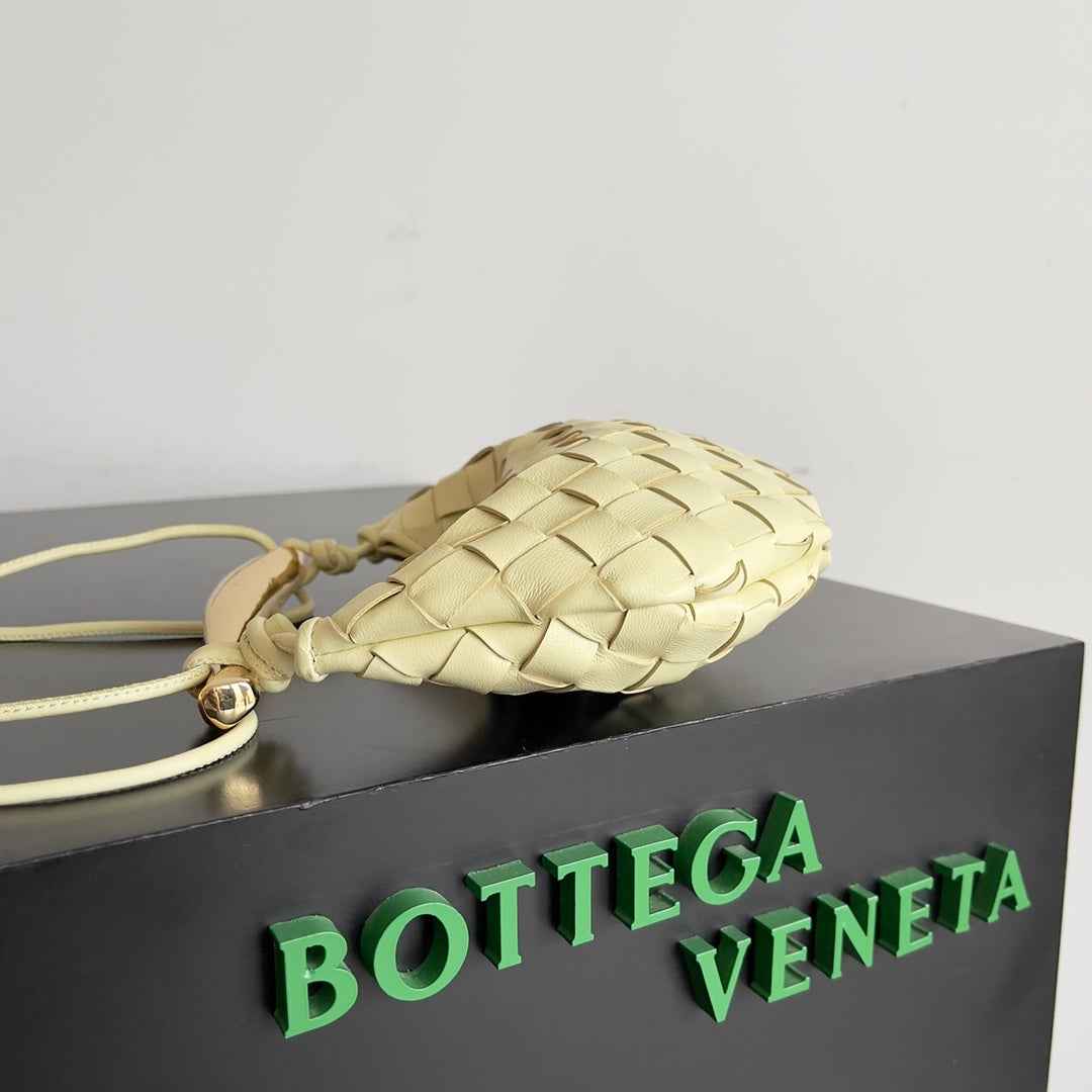 Bottega Veneta Mini Sardine 744267 Lambskin Yellow