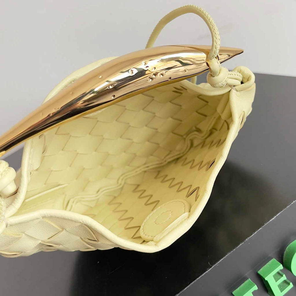 Bottega Veneta Mini Sardine 744267 Lambskin Yellow