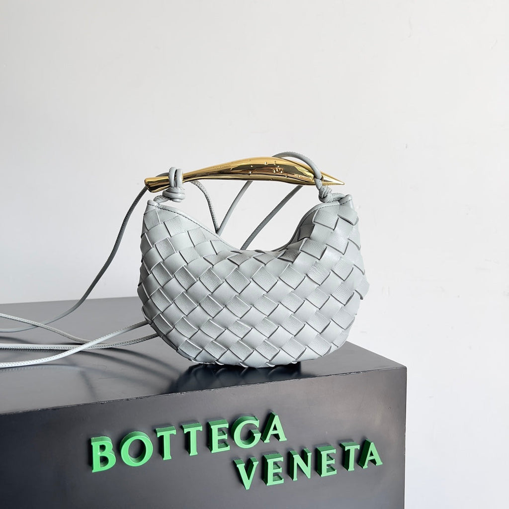 Bottega Veneta Mini Sardine 744267 Lambskin Gray