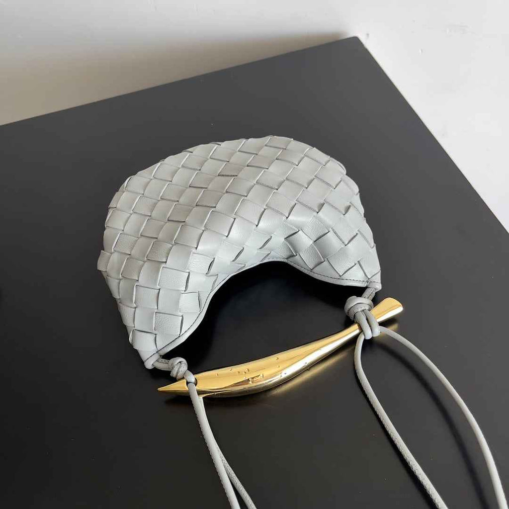 Bottega Veneta Mini Sardine 744267 Lambskin Gray