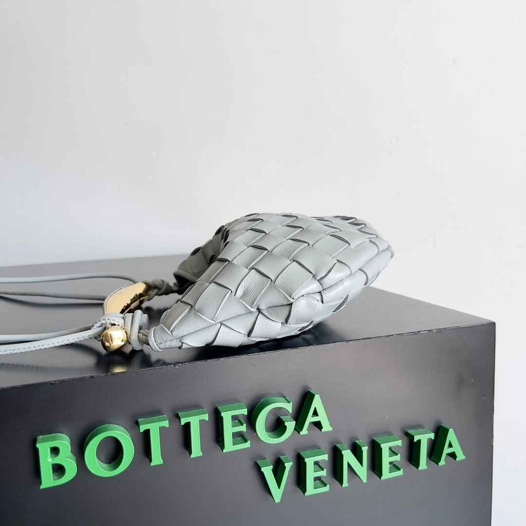 Bottega Veneta Mini Sardine 744267 Lambskin Gray