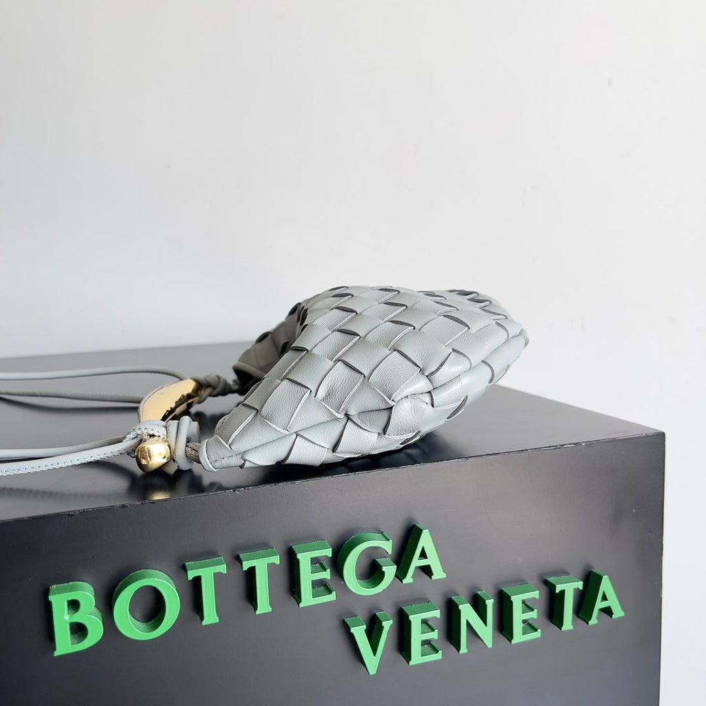 Bottega Veneta Mini Sardine 744267 Lambskin Gray