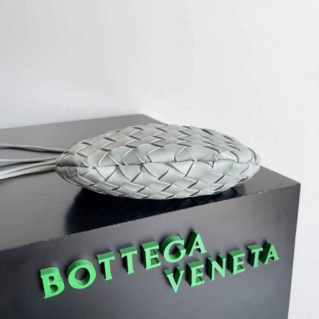Bottega Veneta Mini Sardine 744267 Lambskin Gray