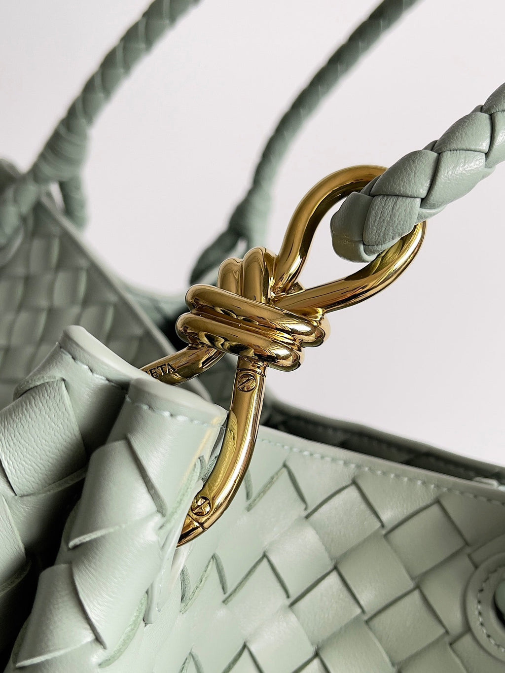 Bottega Veneta Parachute Large 796571 – Light Green Leather - Default Title - View 8
