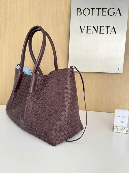 Bottega Veneta Pinacoteca Bag 817166 Brown Blue calfskin