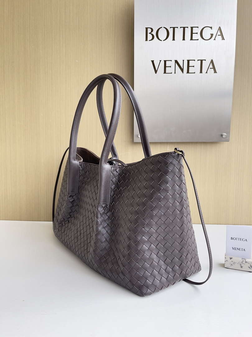 Bottega Veneta Pinacoteca Bag 817166 Coffee calfskin