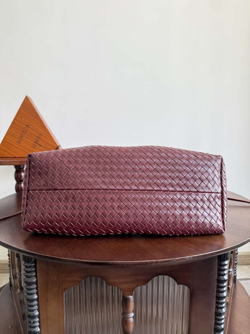 Bottega Veneta Pinacoteca Bag 817166 Wine Red Brown calfskin