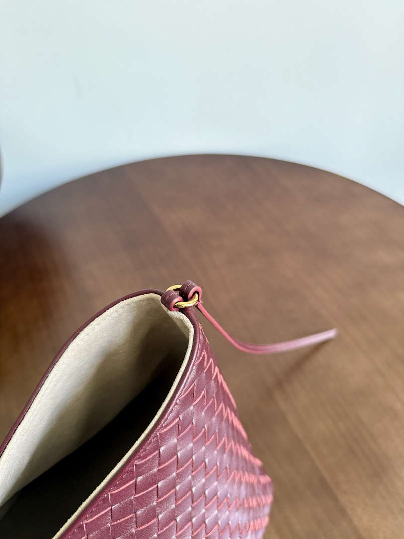 Bottega Veneta Pinacoteca Bag 817166 Wine Red Brown calfskin