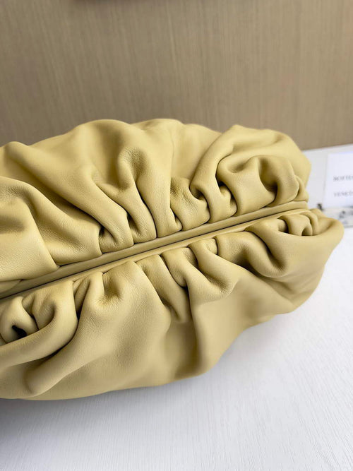 Bottega Veneta Pouch 576227 Calfskin In Yellow