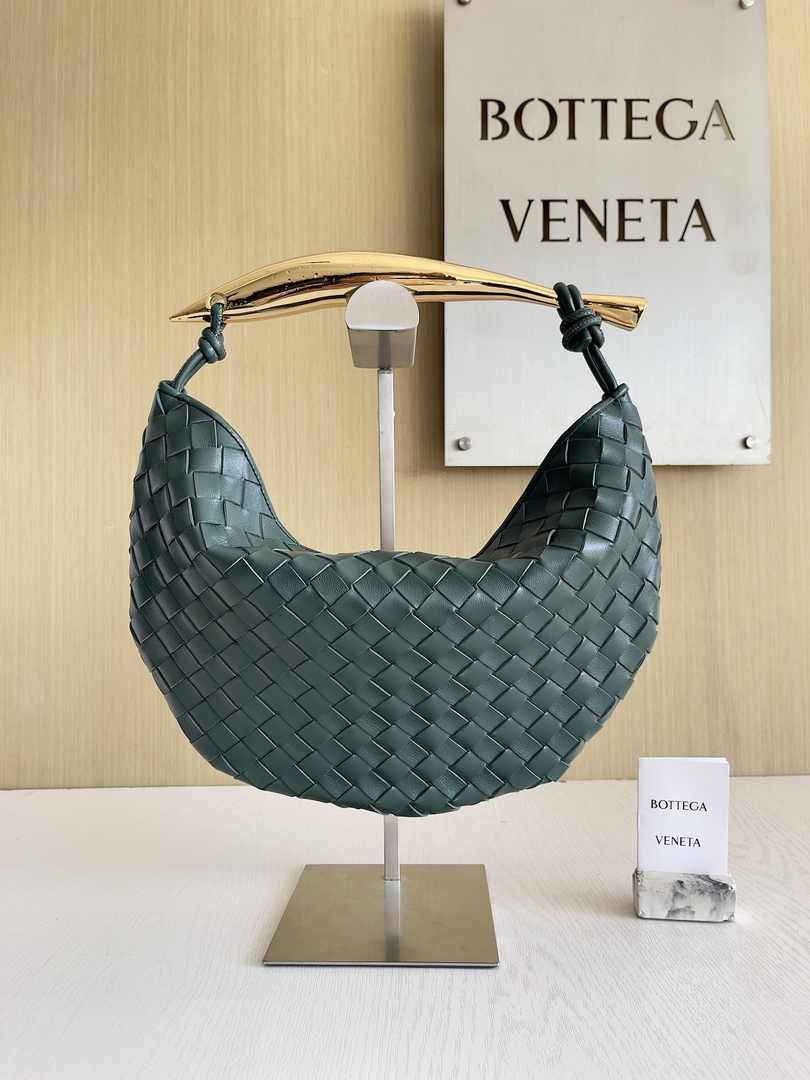 Bottega Veneta Sardine 716082 Lambskin Dark Green