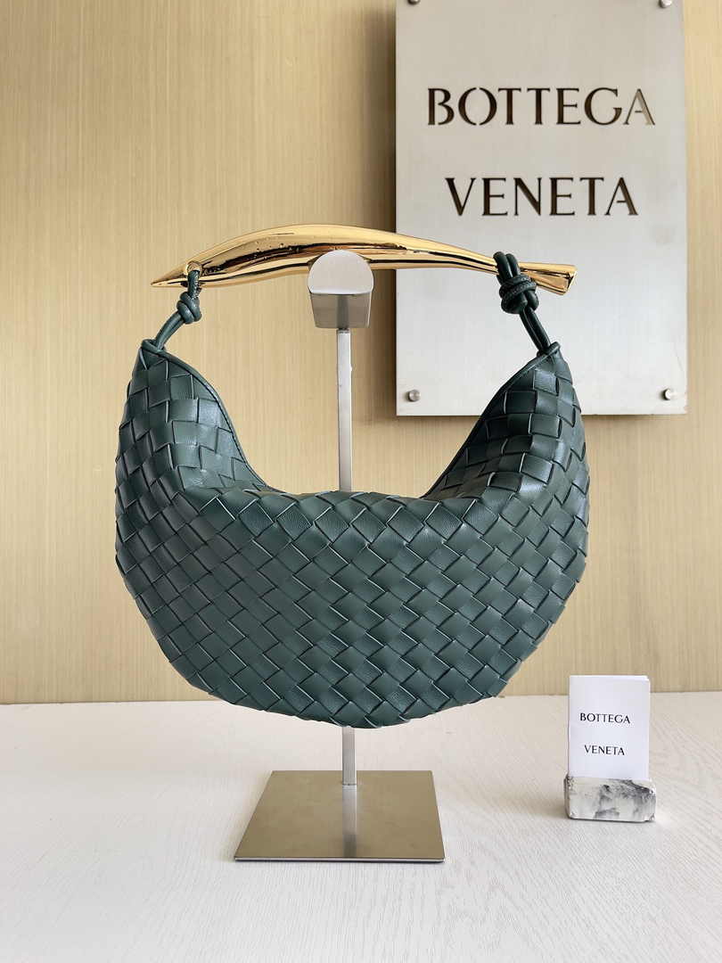 Bottega Veneta Sardine 716082 Lambskin Dark Green