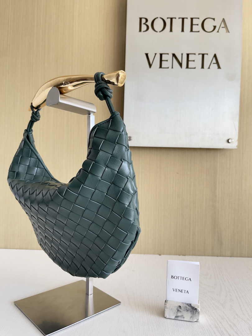 Bottega Veneta Sardine 716082 Lambskin Dark Green