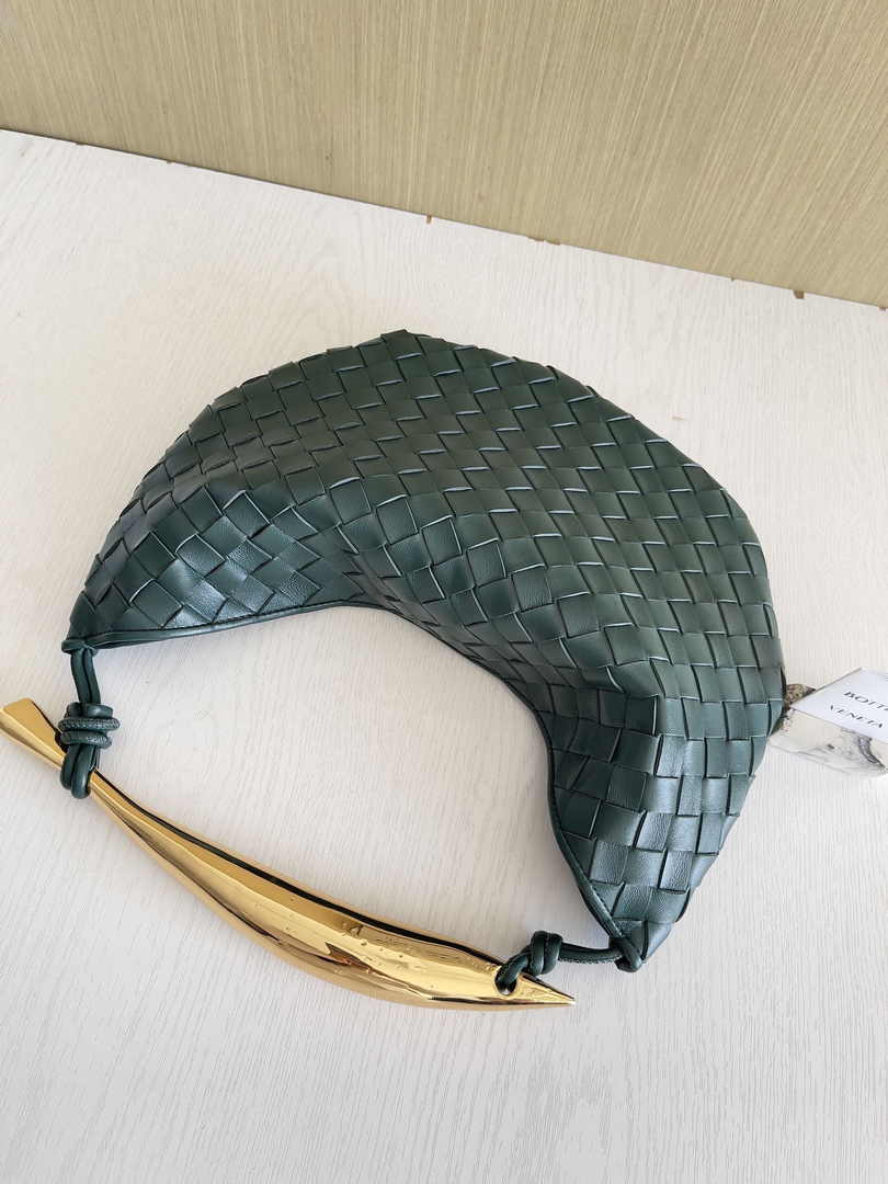 Bottega Veneta Sardine 716082 Lambskin Dark Green
