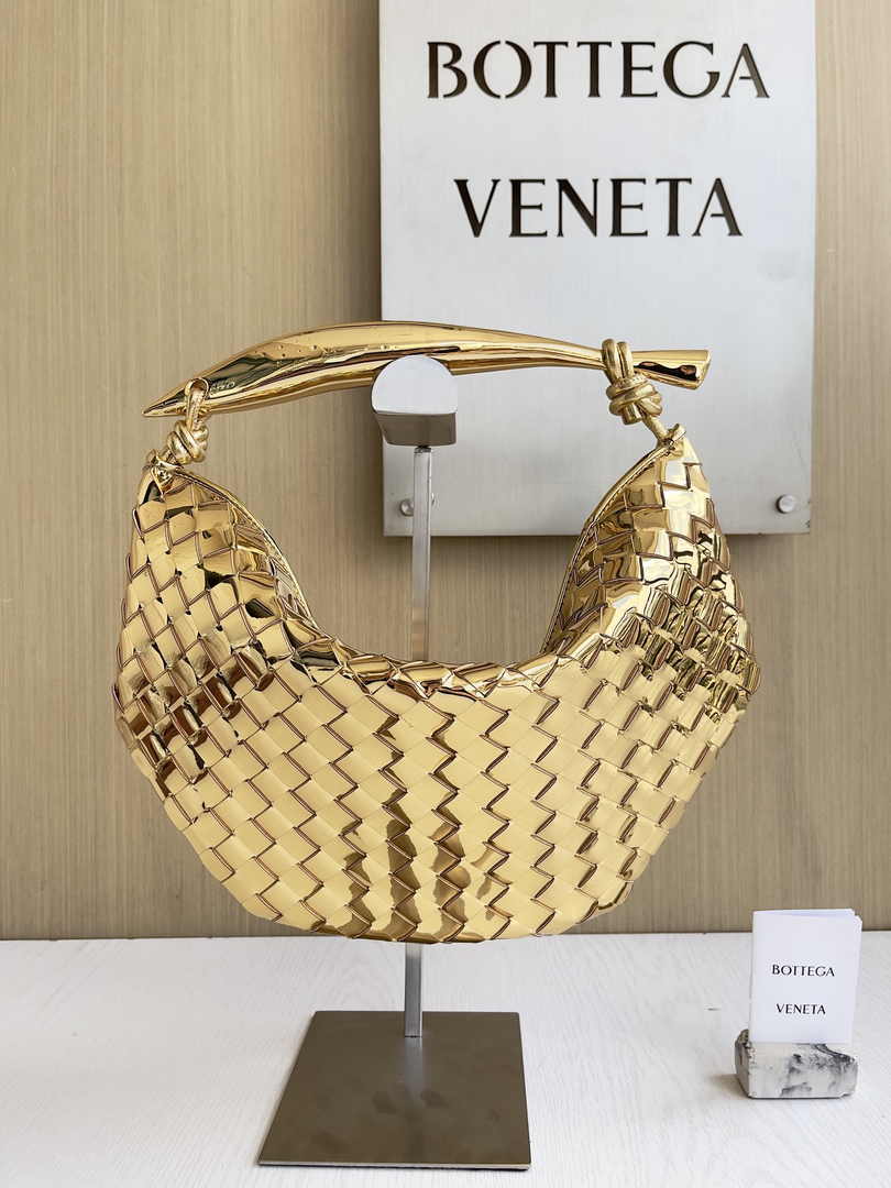 Bottega Veneta Sardine 716082 Lambskin Gold