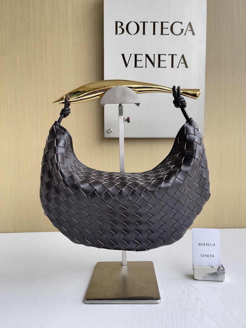 Bottega Veneta Sardine 716082 Lambskin Coffee