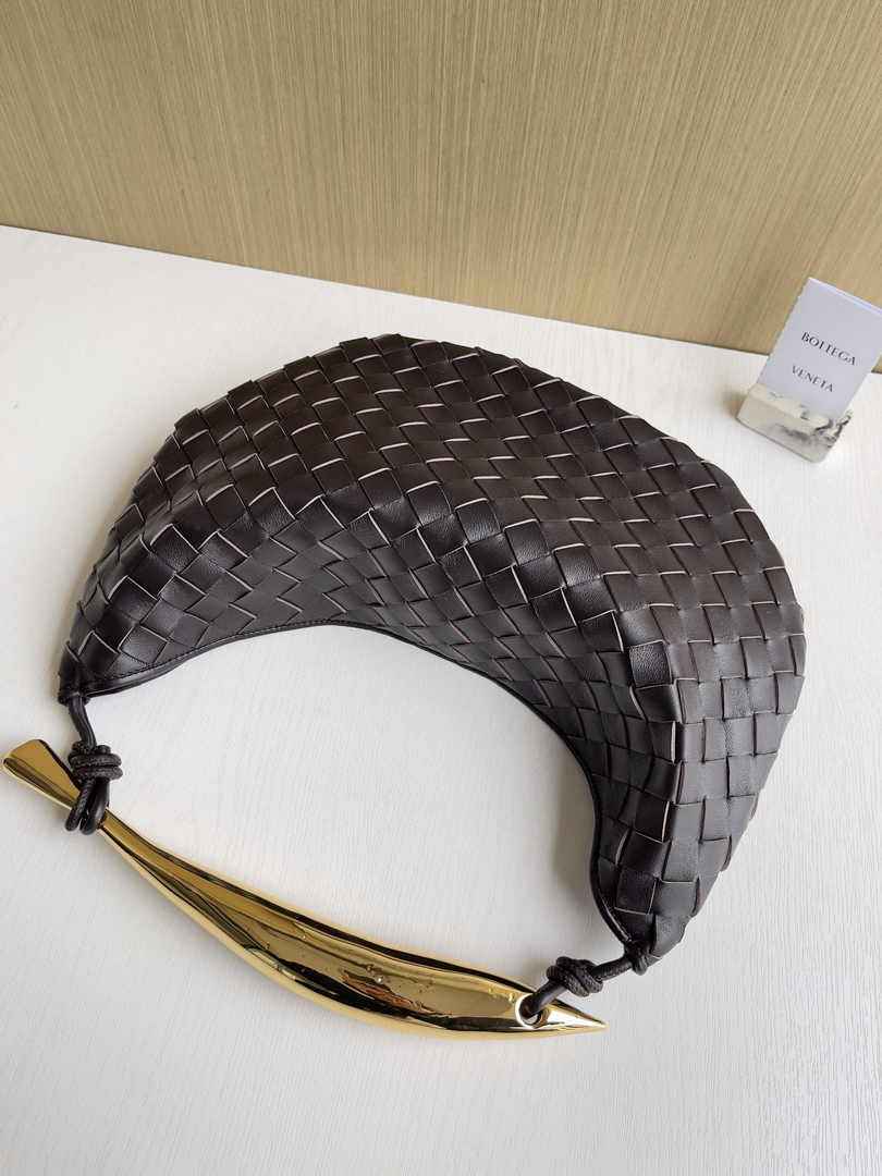 Bottega Veneta Sardine 716082 Lambskin Coffee