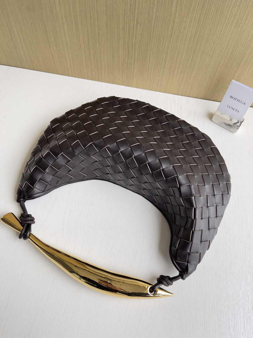 Bottega Veneta Sardine 716082 Lambskin Coffee