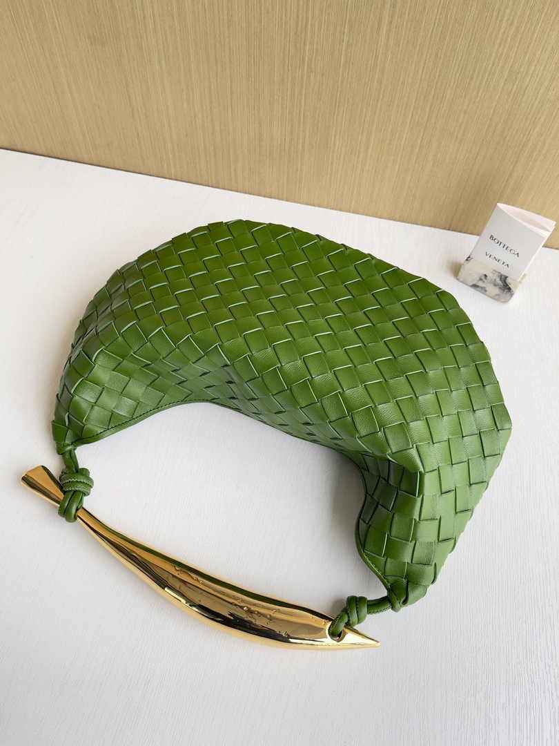 Bottega Veneta Sardine 716082 Green Lambskin