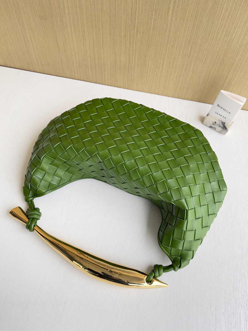 Bottega Veneta Sardine 716082 Green Lambskin