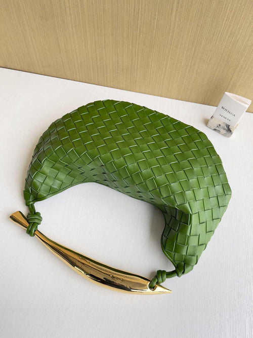 Bottega Veneta Sardine 716082 Green Lambskin