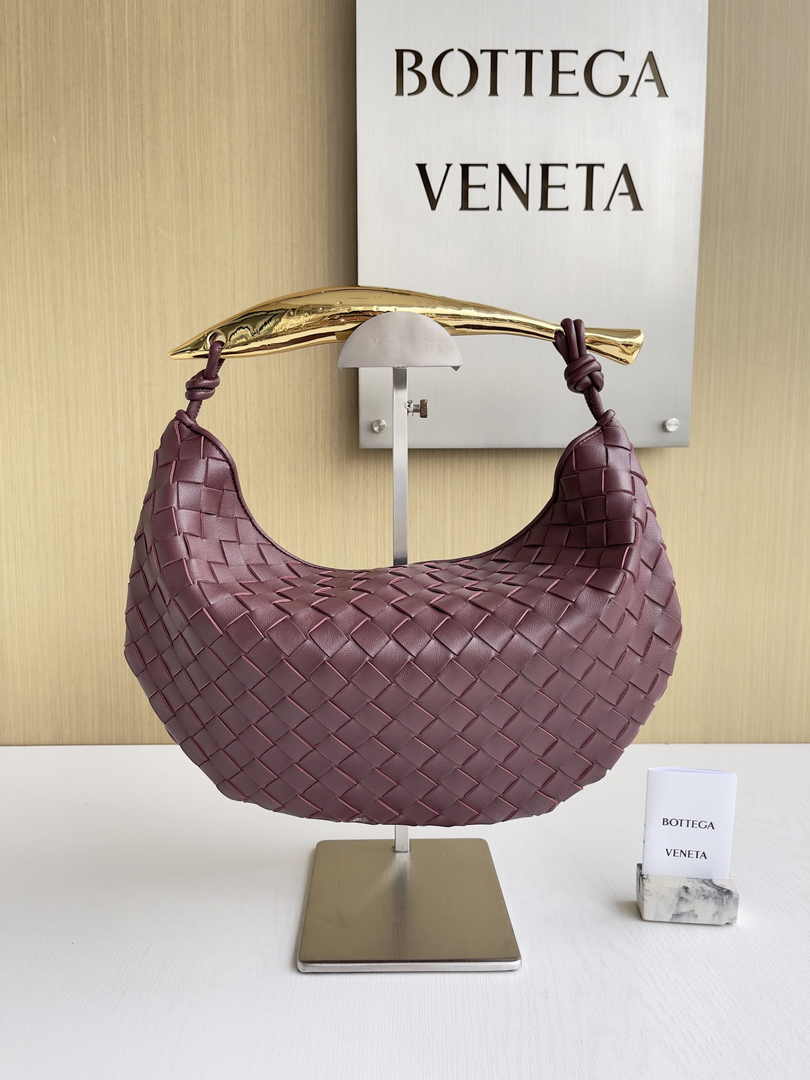 Bottega Veneta Sardine 716082 Lambskin Wine Red