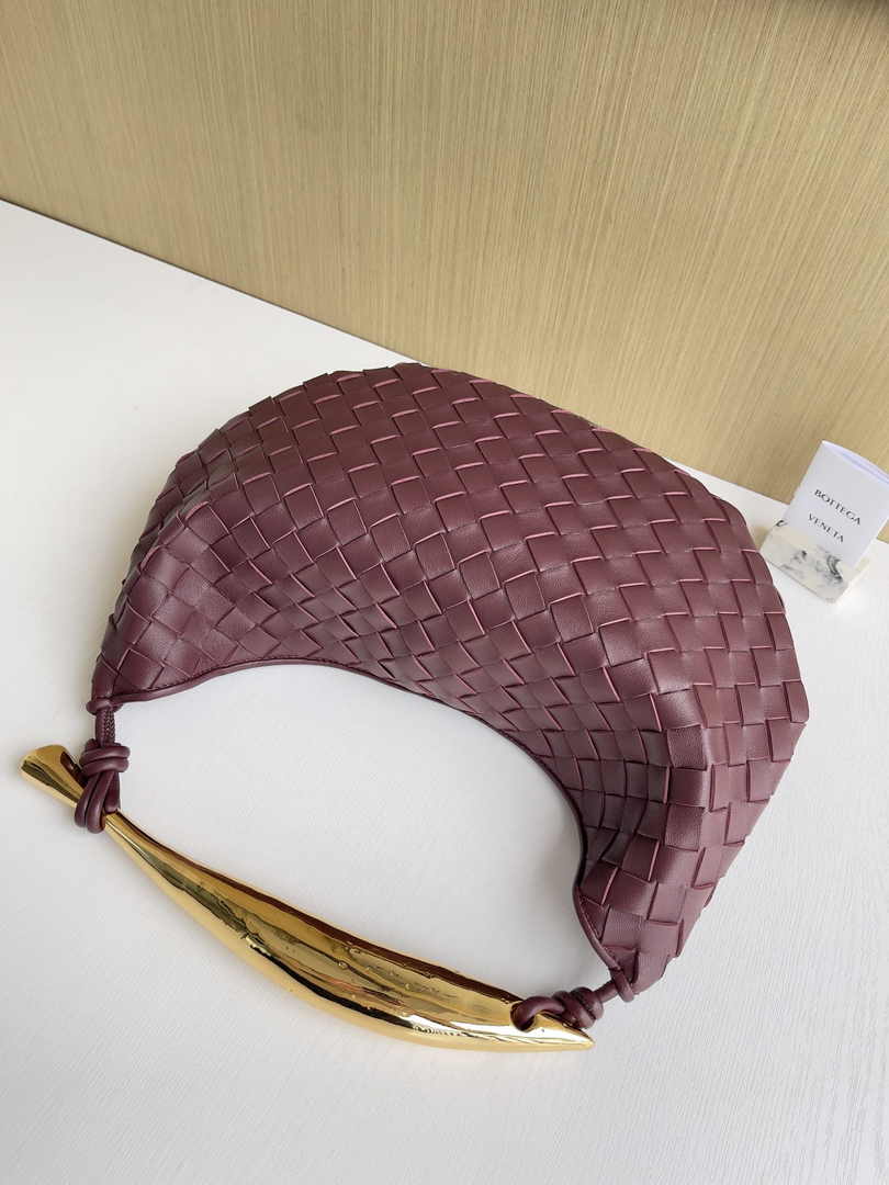 Bottega Veneta Sardine 716082 Lambskin Wine Red