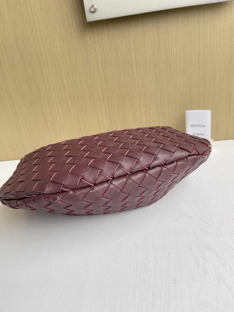Bottega Veneta Sardine 716082 Lambskin Wine Red