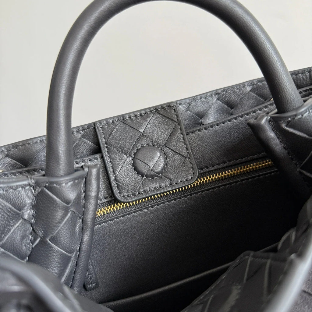 Bottega Veneta Small Andiamo Bag 743568 Suede Gray