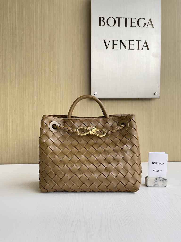 Bottega Veneta Small Andiamo Bag 743568 Lambskin Tan